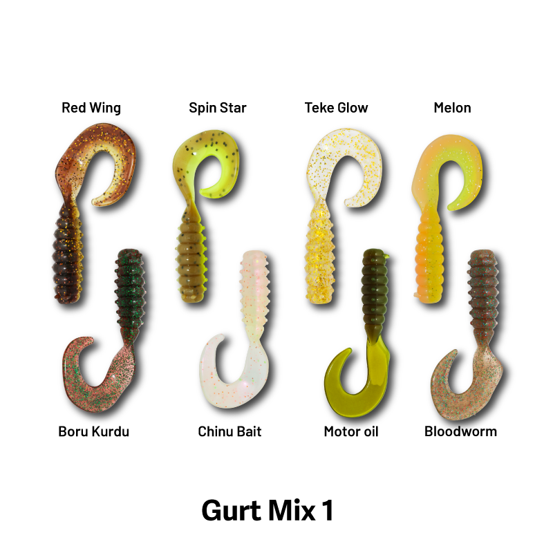 Hanfish Gurt 7 Cm Silikon Yem Gurt70 Mix 2