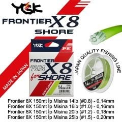 YGK Frontier Braid Cord Shore X8 SC 150mt İp Misina