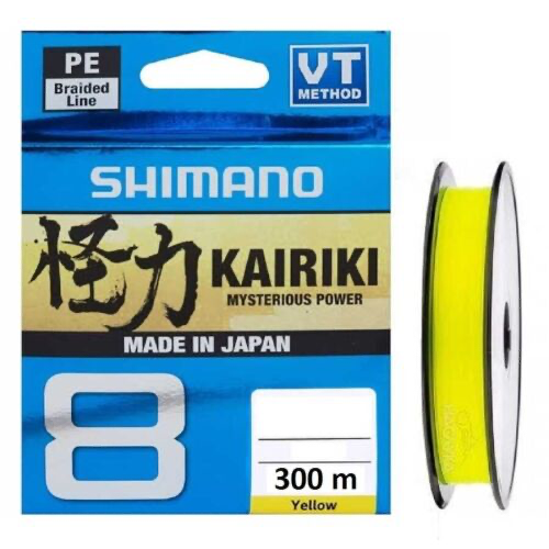 Shimano Kairiki 8X 150 M Yellow Örgü İp Misina 0.19mm