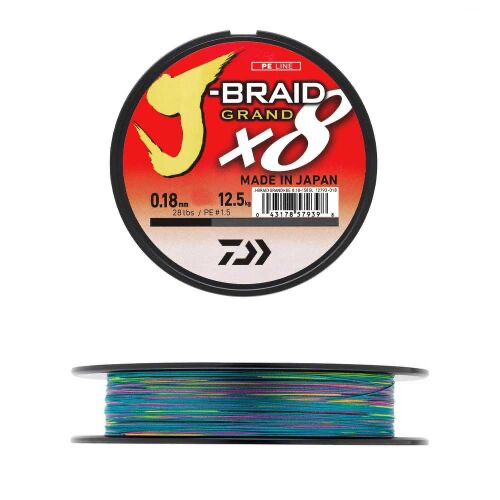 Daiwa J-Braid Grand 8B 300 M Multicolor İp Misina 0.16mm