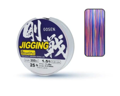 Gosen Jigging 8 Braid 300 Mt. Multicolor İp Misina