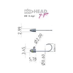 Fujin Rock-Head 8 No Aji Game Jighead