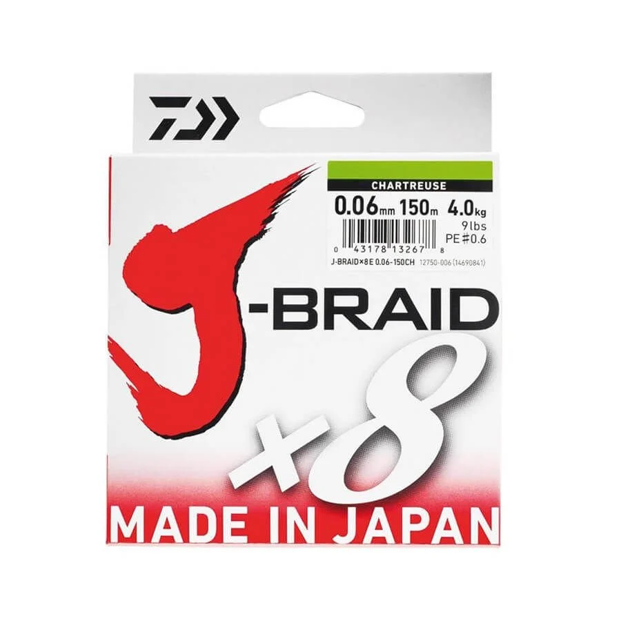 Daiwa J-Braid 8B Chartreuse 150 M İp Misina