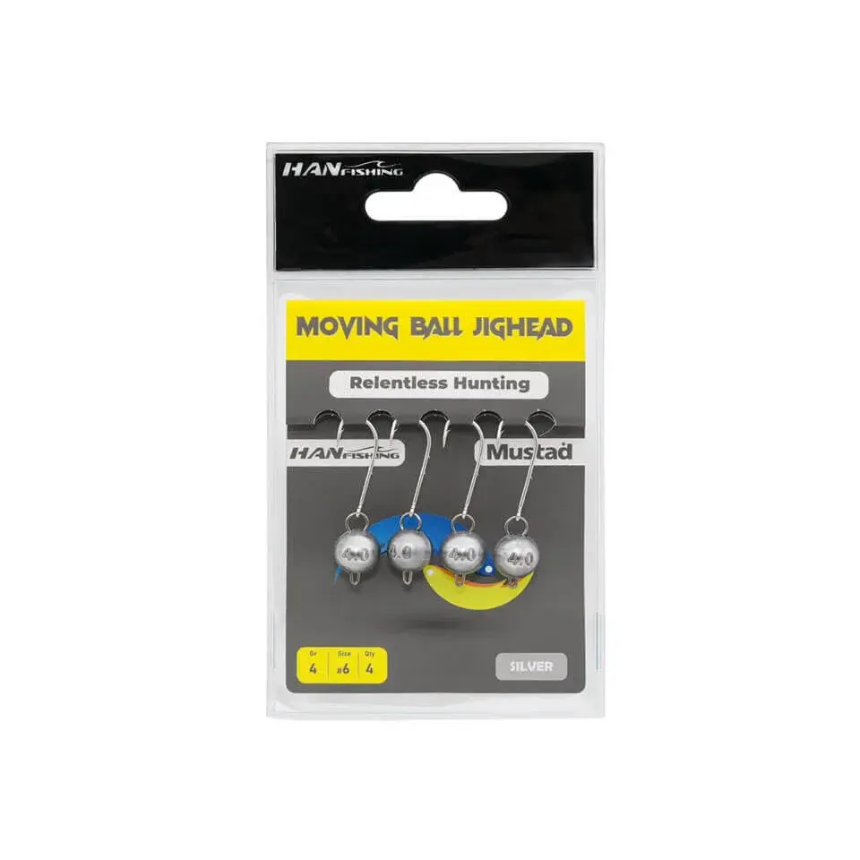 Hanfish Moving Ball Silver #6 Mafsallı Jighead