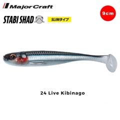 Major Craft Stabi Shad Slim 9cm Silikon Balık #24 Live Kibinago