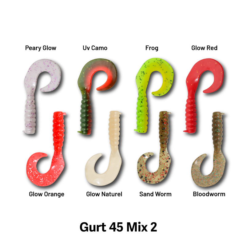 Hanfish Gurt 4.5 Cm LRF Silikon Yem Gurt 45 Mix 2