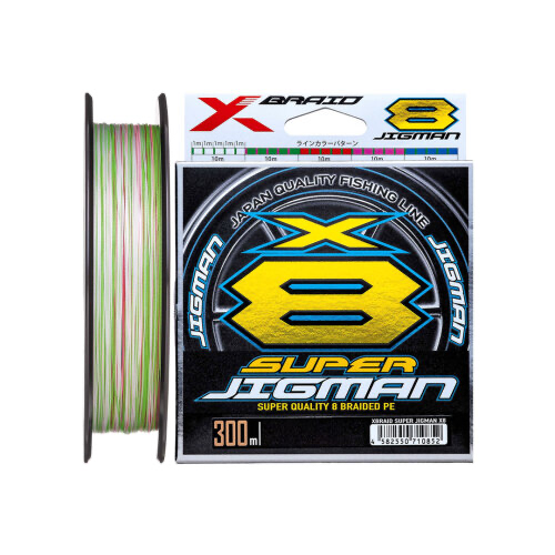 YGK X-Braid Super Jigman 8x 300m Multicolor İp Misina