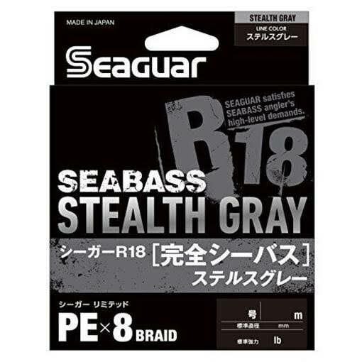 Seaguar R18 Seabass Stealth Gray PEx8 Braid 150m İp Misina PE 0.8