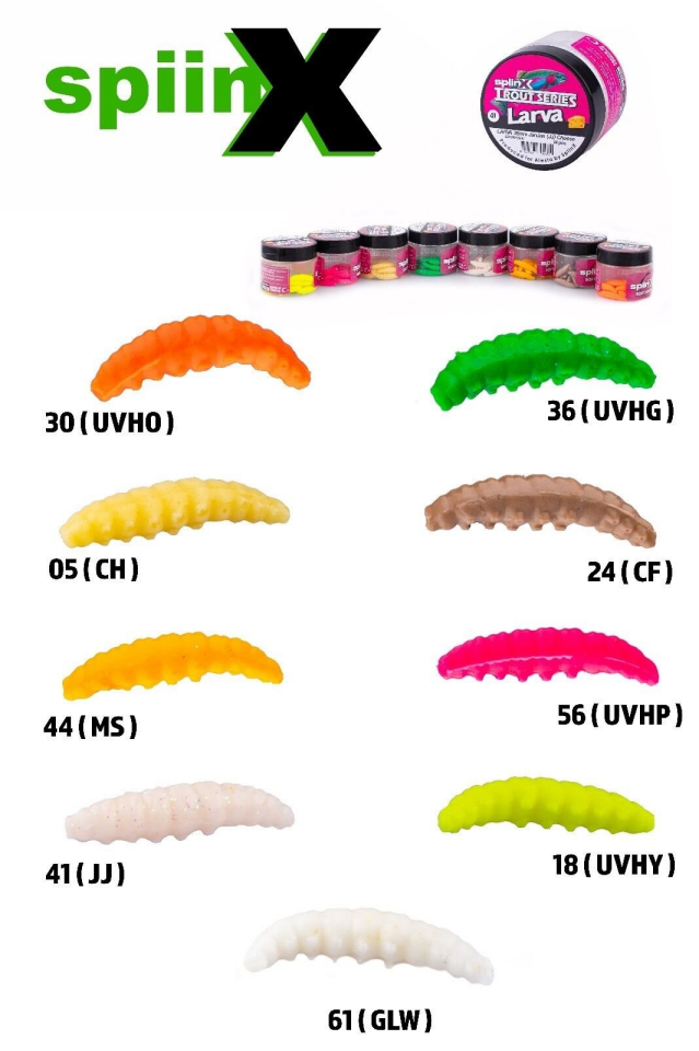 Spiinx Larva 35MM Silikon Yem