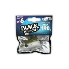 Fiiish Black Minnow BM200/6 BM211 Deep 190gr Jig Head - Kaki
