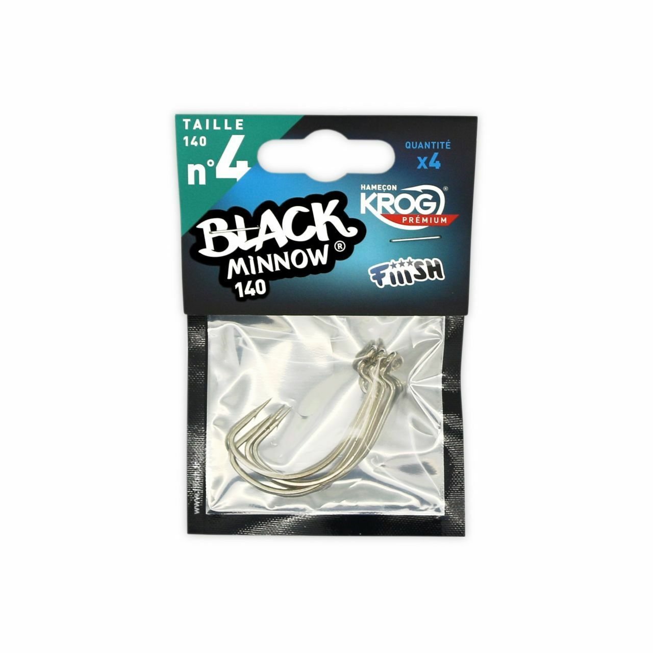 Fiiish Black Minnow BM140/4 BM156 Offset Silikon İğnesi