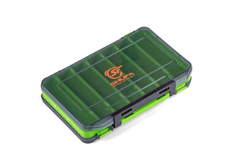 SHUFA Lure Box Çift Taraflı Kutu 110mm - Yeşil