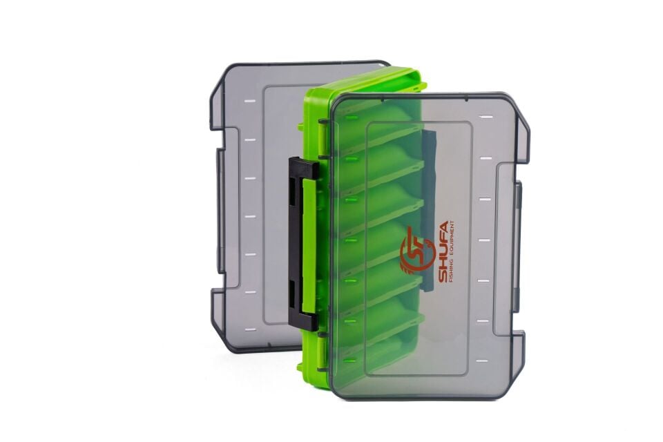 SHUFA Lure Box Çift Taraflı Kutu 110mm - Yeşil