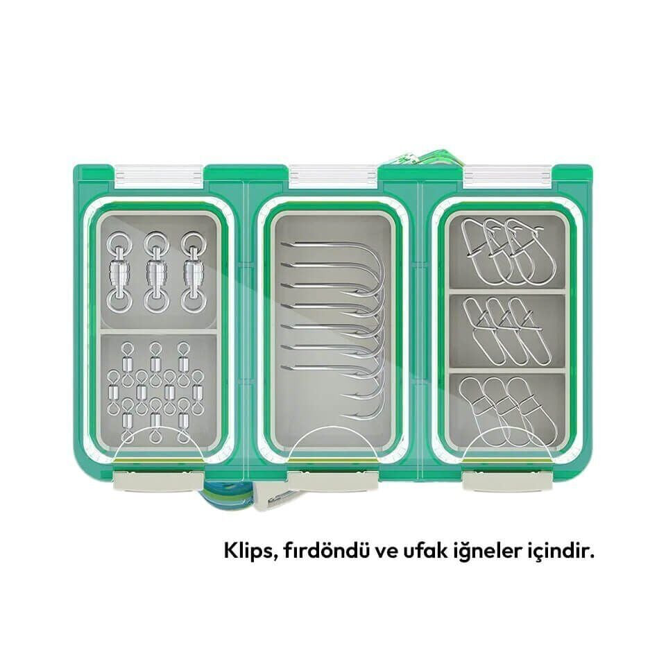 Mebao MK-123 Su Geçirmez Klips ve İğne Kutusu - Mor