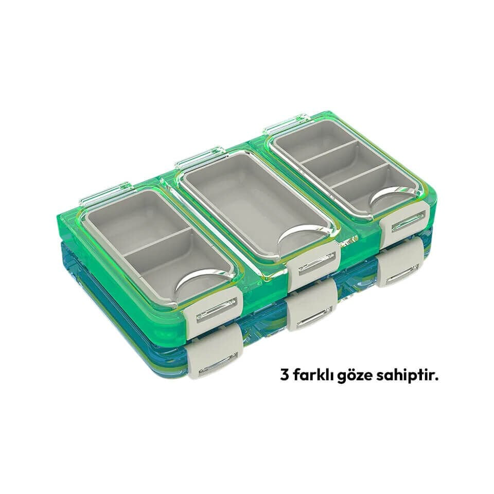 Mebao MK-123 Su Geçirmez Klips ve İğne Kutusu - Kırmızı