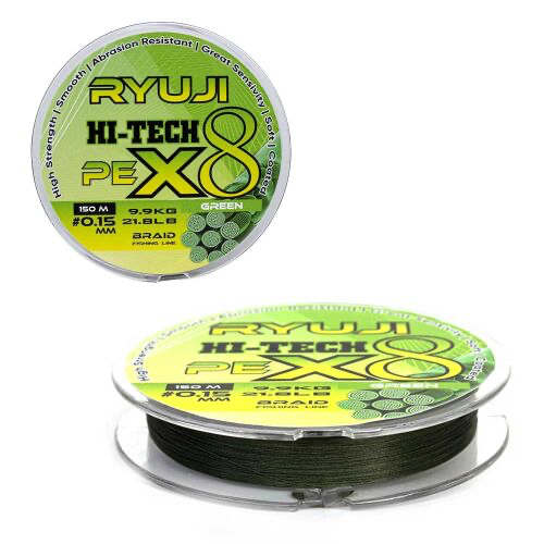 Ryuji X8 150 Mt Green İp Misina