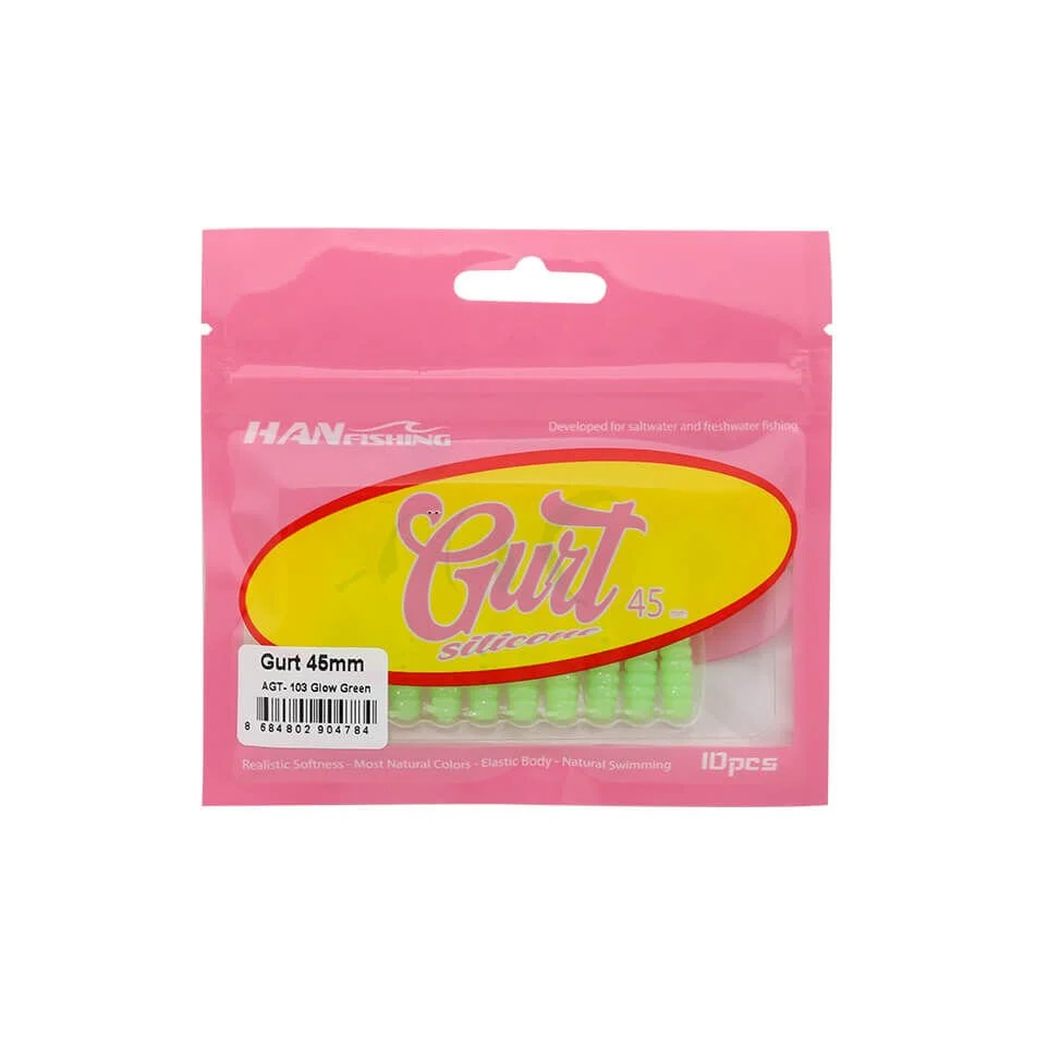 Hanfish Gurt 4.5 Cm LRF Silikon Yem AGT-103 Glow Green