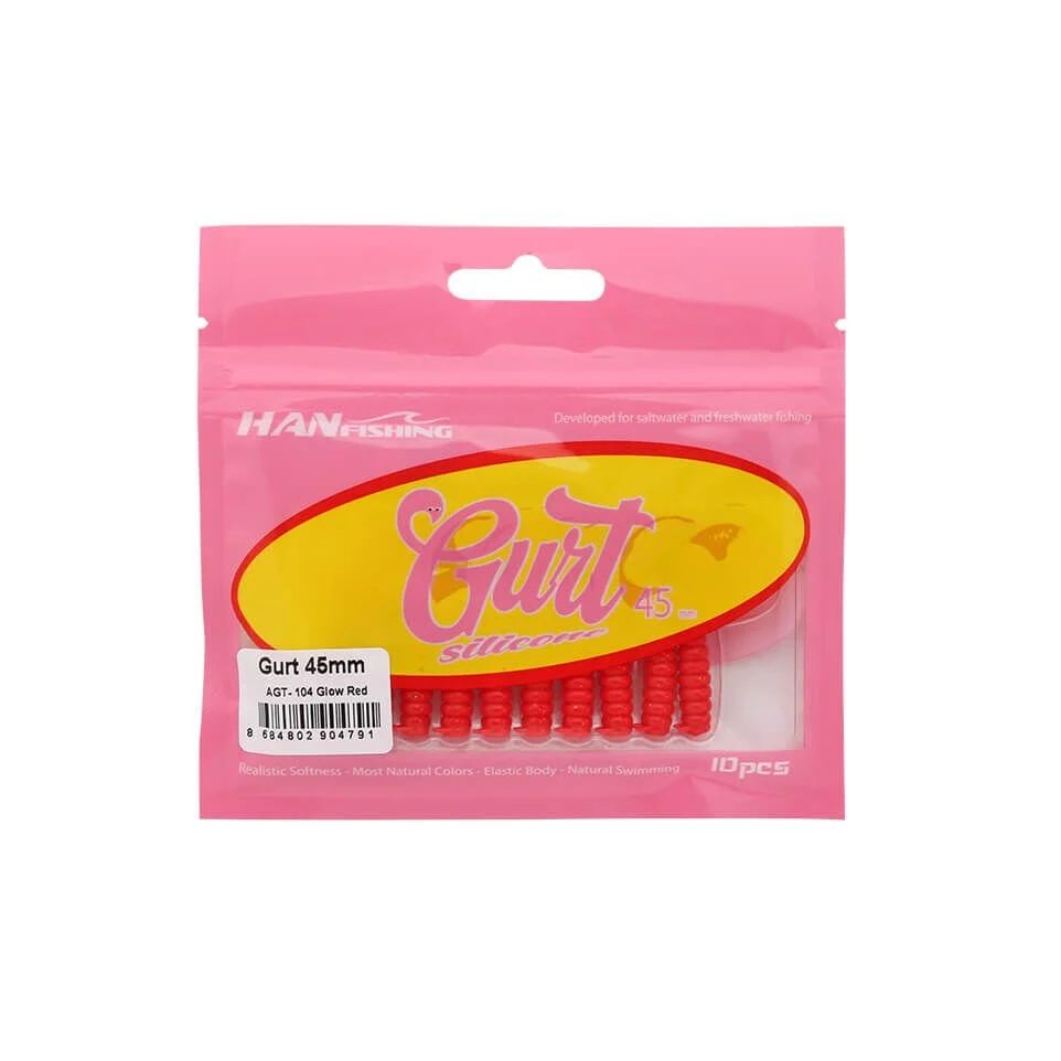 Hanfish Gurt 4.5 Cm LRF Silikon Yem AGT-104 Glow Red