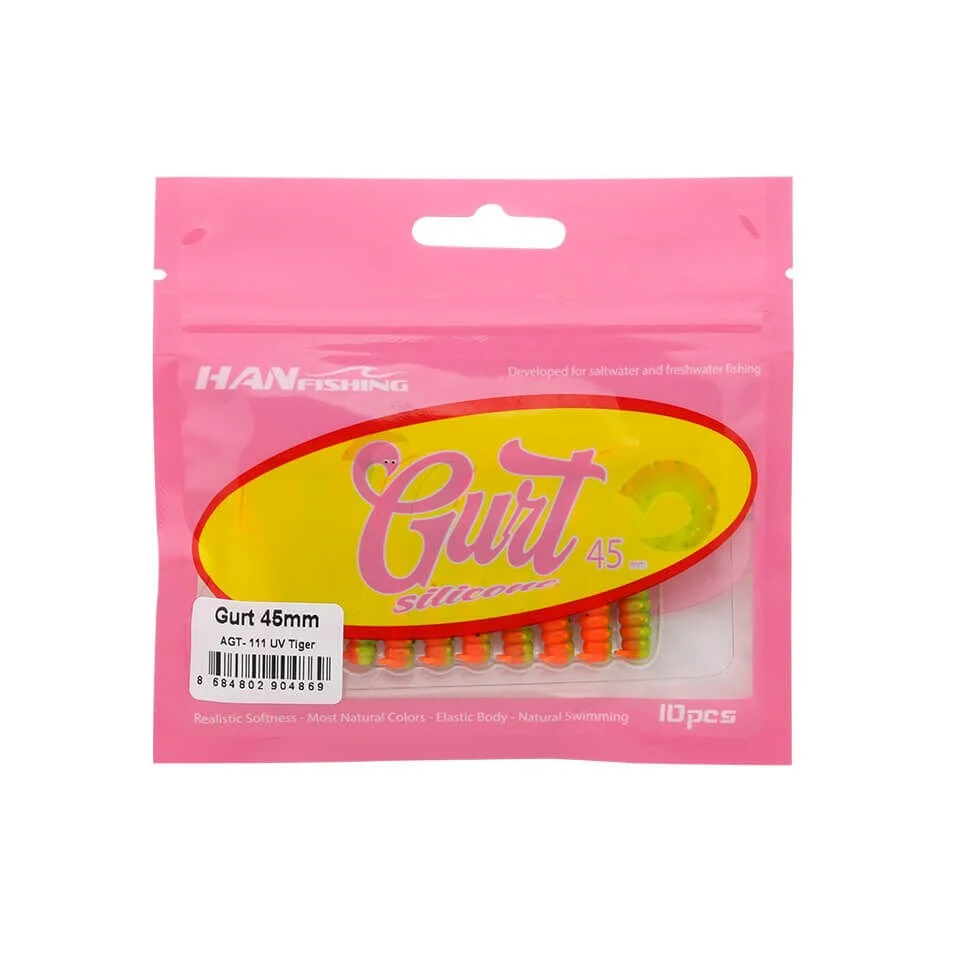 Hanfish Gurt 4.5 Cm LRF Silikon Yem AGT-111 UV Tiger